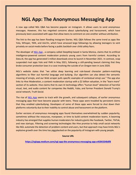 safety@nglapp.com|NGL App: A Guide to Anonymous Messaging and Honest Feedback.